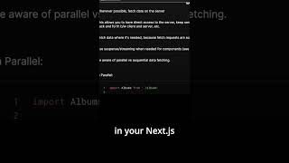Do THIS In Next JS 13 For Data Fetching #nextjs #webdevelopment #softwareengineer