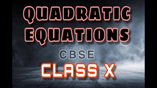 Ex 4.1- Quadratic Equations - Chapter 4 - Maths Class 10th - NCERT