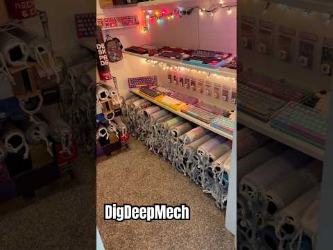 Hardcore hobbyist collection of Mechanical Keyboards & Deskmats #mechanicalkeyboard  #deskmat #diy