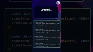 Loading Animation #YouTubeShorts #FrontendShorts #CSSShorts #LoadingAnimationShorts #CreativeCSS