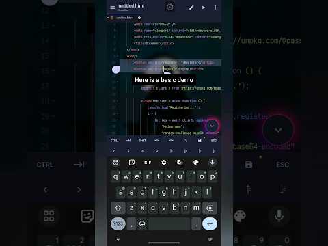 Passwordless Authentication with JavaScript Web Auth API | Javascript | Future #shorts #short