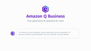 Introducing Amazon Q Business | Amazon Web Services