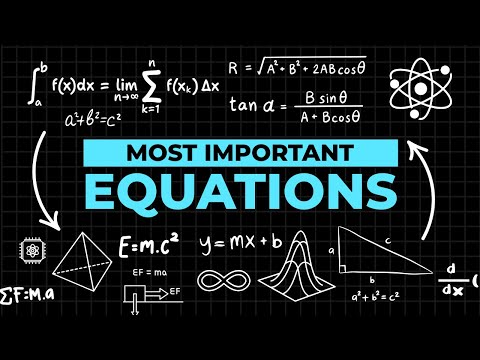 The Most Important Equations in Physics and Mathematics to Fall Asleep to