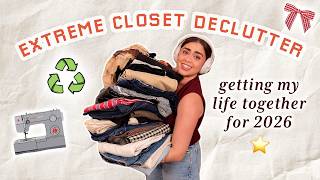 *massive* 2026 closet DECLUTTER 🌟 | reviewing EVERYTHING in my closet 😅