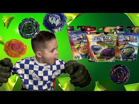 BEYBLADE BURST Kinder Geschichte I John öffnent Beyblades
