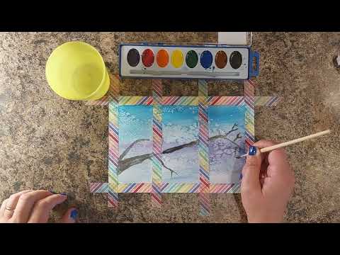 Frosty Window Watercolor Craft