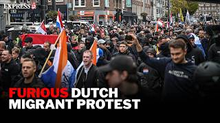 HUGE anti-immigration protest ERUPTS in Amsterdam as RAGE intensifies during election