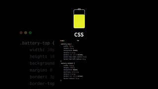 "Design a Showcasing realistic battery charging animation in HTML CSS" #csstutorial #csslearn #html