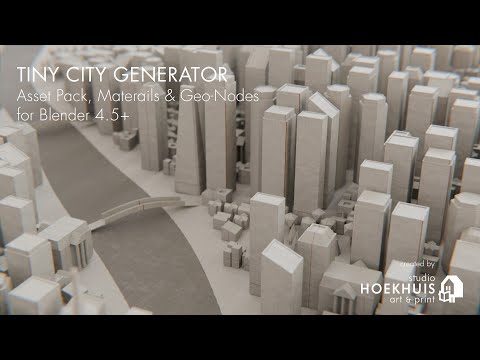 Tiny City Generator for Blender 4.5