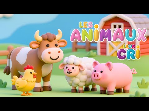Farm animals and their sounds 🐄🐶| Let's go kids: learning while having fun!