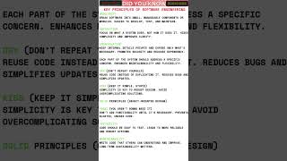 Top 10 Software Engineering Principles Every Developer Must Know! 💡💻 #engineering #stem