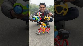 RC small cycle with electric big bicycle #shorts