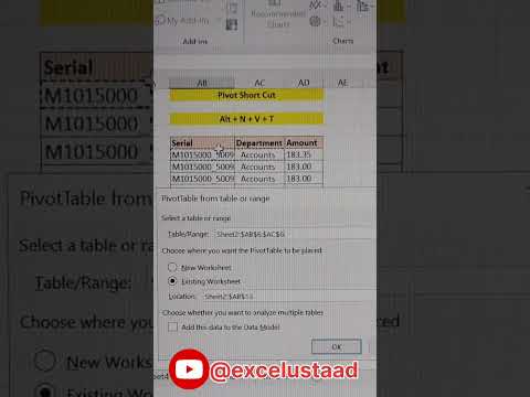 Excel Pivot Short Trick 🔥 #shortsvideo #shortsyoutube #excel #mncjobs #reels #viral #storytime #mnc