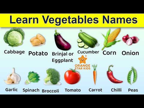 Learn Vegetables for Kids | Vegetable Names in English | Educational Video