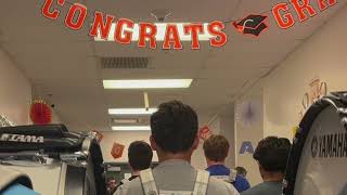 Marmion Rosary Drumline March out Fox Tech Transition Graduation 2025