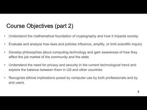 CPSC 313 The Computer Impact - Welcome
