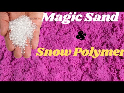 Snow Polymer & Magic Sand | Magic sand experiment | Easy science experiments | Science Wizz