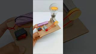 How To Make Free Electricity Generator With DC Motor || Free Energy Science Project #shorts