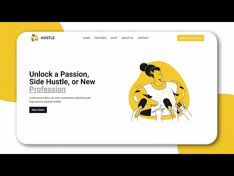 Responsive Hero Section using Tailwind CSS and ReactJS