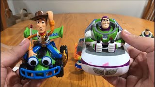 Disney Store Woody, Buzz Lightyear and Alien Pullback Toys