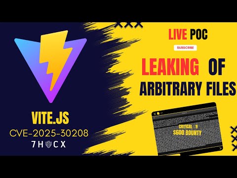 CVE-2025-30208: Vite Vulnerability | Exposure of Sensitive Information | Live $600 Bug Bounty Poc