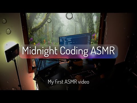 ASMR Coding at Midnight 🌧️ | Rain Sounds + Keyboard Typing for Deep Focus & Sleep