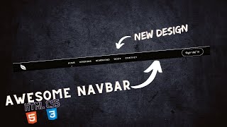 Awesome Navbar Design || Only CSS Navbar || no media queries