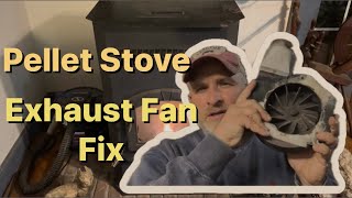 Pellet Stove Repair- Exhaust Fan #pelletstove #exhaustfan #diy 