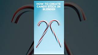 CREATE CANDY STICK IN ONE MINUTE! #blender3ddesign #blender3dmodeling #youtubeshorts