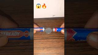 spin Coin with Battery😱|#scienceexperiment #yutubeshorts #coinexperiment #cointricks #experiment