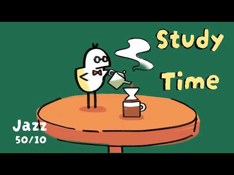 5 Hour Pomodoro (50 min focus • 10 min breaks) | Jazz