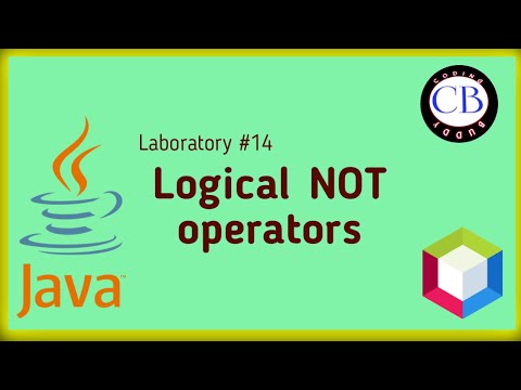 Activity #14 Logical NOT Operators