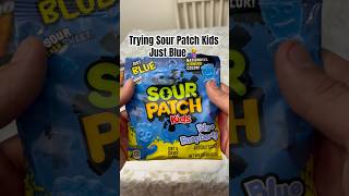 Trying Sour Patch Kids Just Blue 🤰
