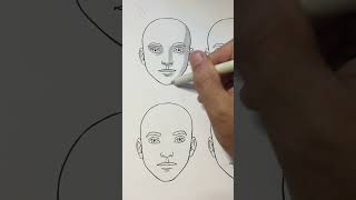 How to Shade Faces #shorts #drawingtutorial #easyart #sketch