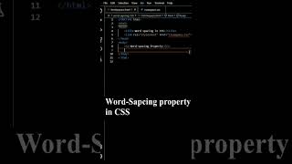 Word Spacing CSS