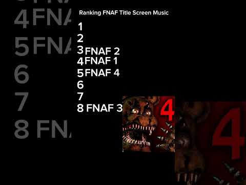 RANKING FNAF TITLE SCREEN MUSIC #fnaf #fnafedit #shorts #fivenightsatfreddys #viral #trending