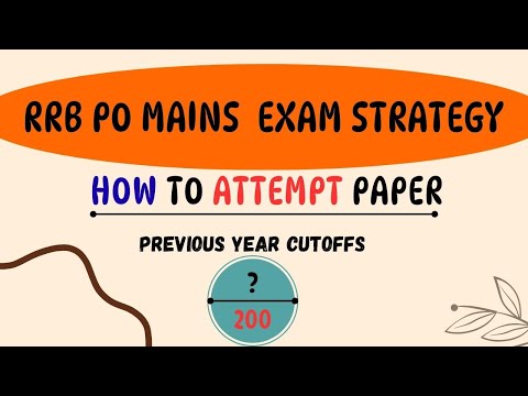RRB PO MAINS Reasoning EXAM STRATEGY 2025