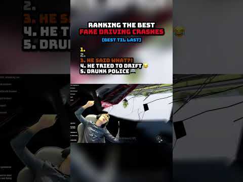 Ranking the Funniest Fake Driving Crashes 🏎