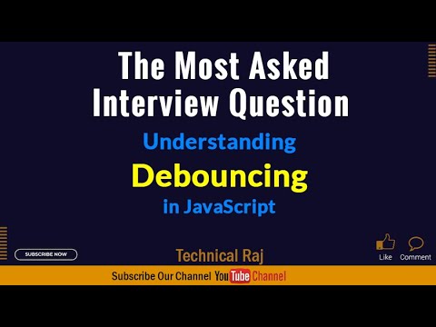Debouncing in JavaScript | Interview Question in Hindi #javascript #coding #interview