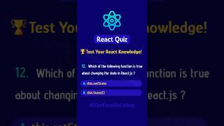 Test Your ReactJS Knowledge with This Fun Quiz! 🎉 💻🚀 🎯 #shorts #coding #reactjs