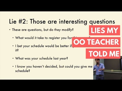 Lies My OO Teacher Told Me