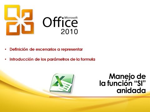 EXCEL 2010: Manejo de la función "SI" anidada