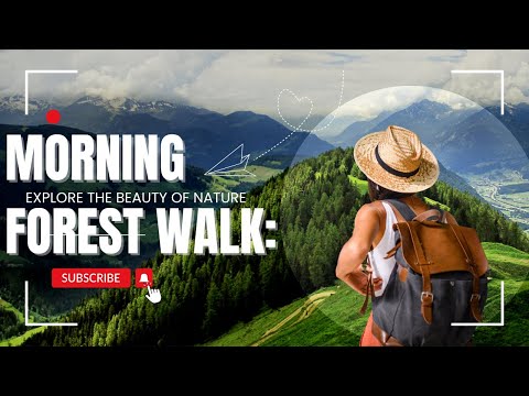 Morning Forest Walk: Capture the serene beauty of a forest at dawn, focusing on the sounds of birds