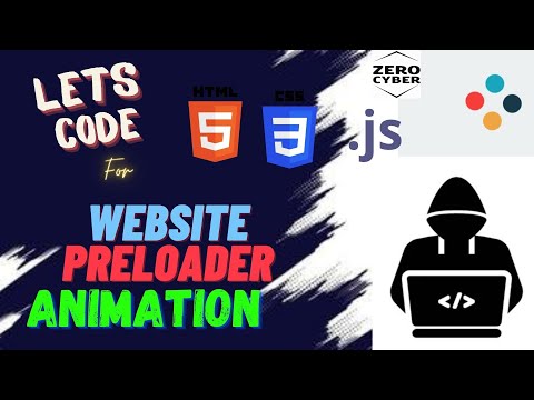 Create website pre-loader animation using Html CSS and javascript