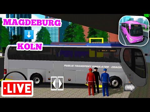MAGDEBURG TO KOLN | PUBLIC TRANSPORT SIMULATOR COACH | ANDROID GAMEPLAY