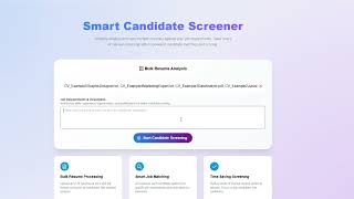 Smart Candidate Screener