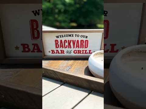 Outdoor DIY Decor Sign #homedecor #diy #patio #decor #backyard #decorideas #ideas #diycrafts #home