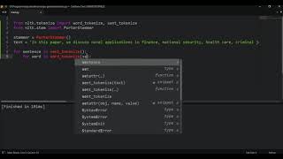 Getting the root word using nltk python
