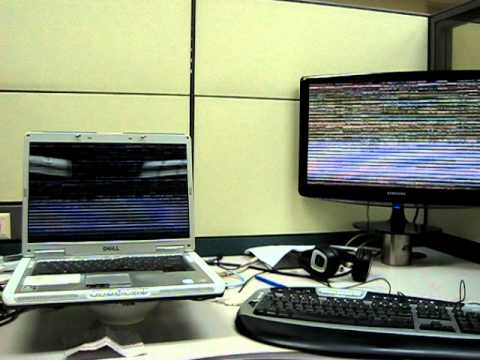 Dell E1505 with new LG WXGA screen goes haywire