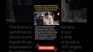 frustrated #amazon employee Left job and shared sad story 😕#itindustry #corporate #ytshorts
